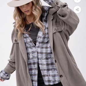 NWT Sunset Fog Shacket